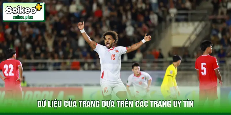 Dữ liệu của trang dựa trên các trang uy tín